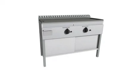 Elektriskā gluda grilvirsma ar bīdamām durvīm FRY-TOP FTSPS/102EK.BC