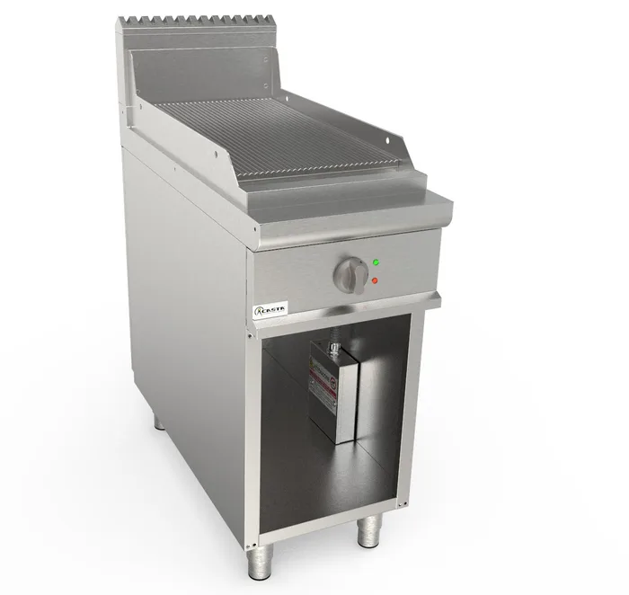 Elektriskā rievota grilvirsma ar neitrālo skapi LADYQ 900 LQ/FTE2BARC