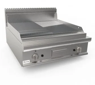 Gāzes rievota-gluda grilvirsma LADYQ 900 LQ/FTG4BBMC