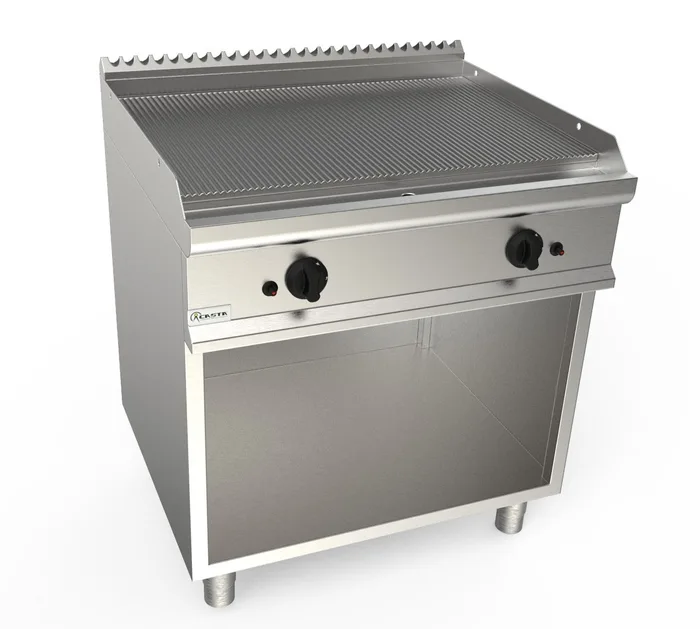 Gāzes rievota grilvirsma ar neitrālo skapi LADY 700 L7/KTG2BARC